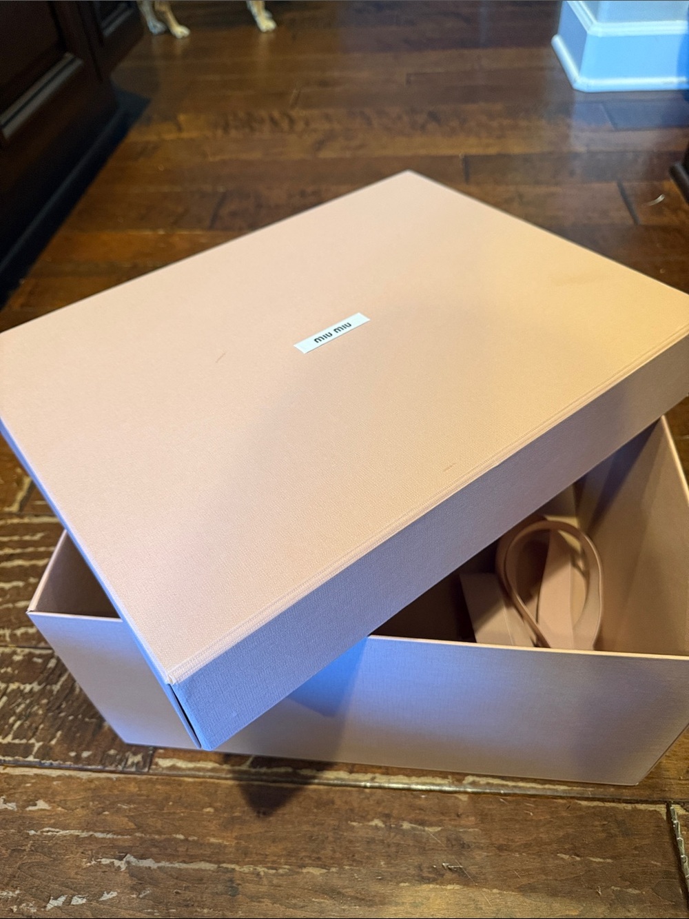 Miu Miu Blush Pink Gift Box with Ribbon